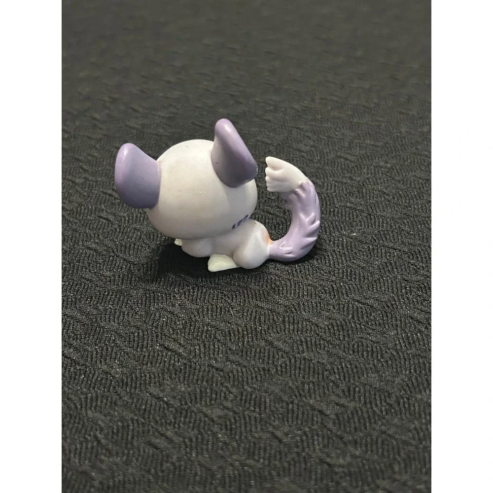 Littlest Pet Shop Hasbro Chinchilla #2135 Purple With Green Eyes LPS Pre-owned